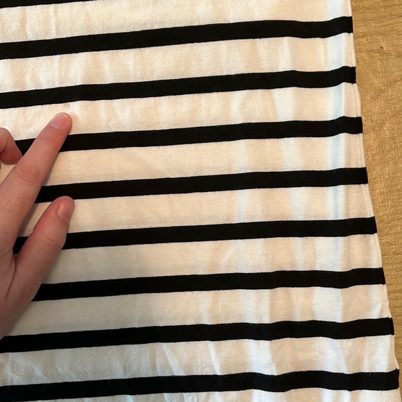 HATCH The Long Body Tank Dress in Black and White Stripe - Size Petite - Picture 8 of 12